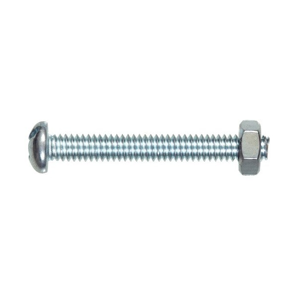 No. 10-32 X 3/4 In. L Slotted Round Head Zinc-Plated Steel Machine Screws 10 Pk, 10PK